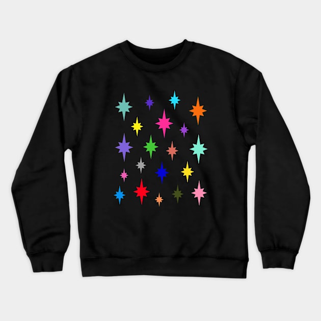 Christmas Stars Multi-Colour Crewneck Sweatshirt by OneThreeSix